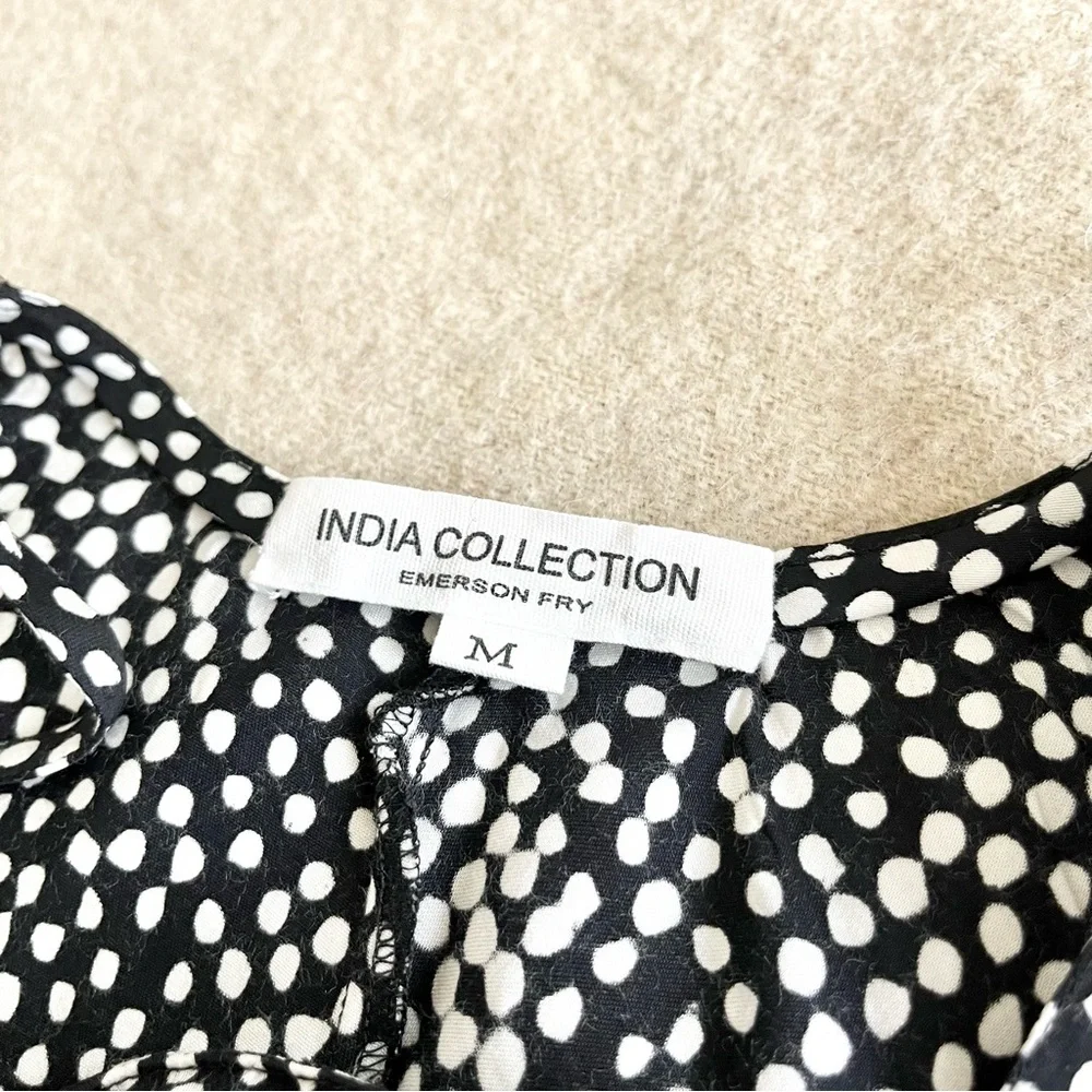 Emerson Fry Bias Delicate Dress in painterly dots print - Picture 7 of 8